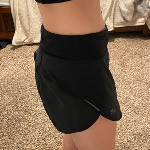 size small black shorts from athleta